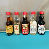 5 mini mignon liquori vintage Luxardo gin brandy