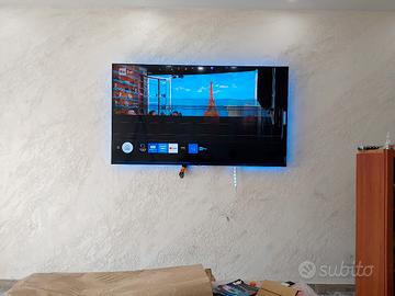 TV Samsung 75 pollici  danneggiata 