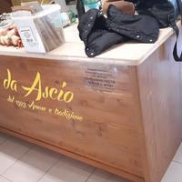 bancone in lamellare di abete color noce fat