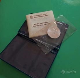 Moneta commemorativa italiana da 500 Lire Argento 