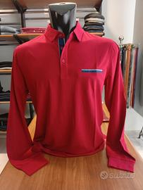 Polo Uomo Bordeaux Collo Camicia 