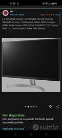 LG monitor 32 pollici 4k HDR