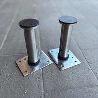 Piedini  ACCIAIO INOX  10cm.- 1pz 3€, 4pz. 9€