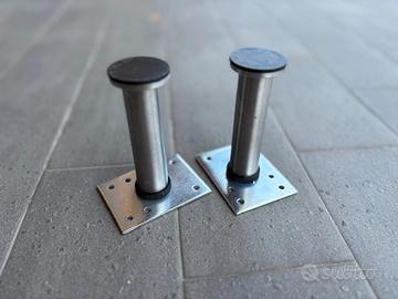 Piedini  ACCIAIO INOX  10cm.- 1pz 3€, 4pz. 9€