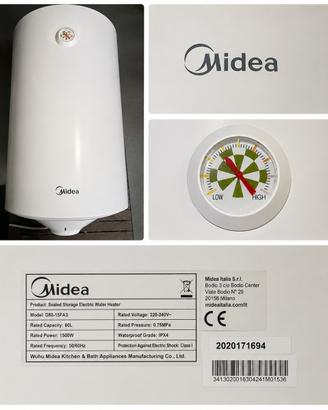SCALDABAGNO MIDEA 80 L - MODELLO D80-15FA3