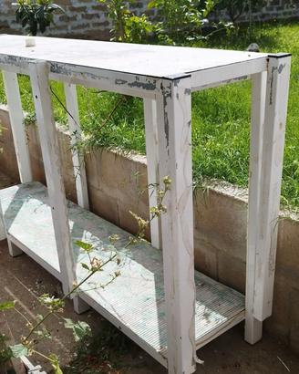 Struttura in ferro per acquari 200x50