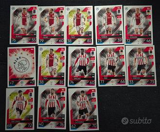 Lotto 12 Carte Match Attax 2022/23 - Ajax e PSV 