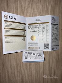 Diamante naturale certificato GIA