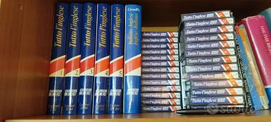 Corso di inglese con cassette audio e dizionario