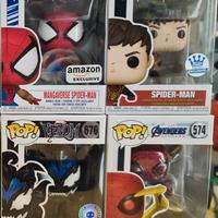 Funko pop lotto 4 personaggi spiderman 