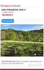 Terreno edificabile Brda