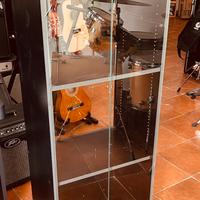 Mobile x Hifi con Sportelli in Vetro e con Ruote