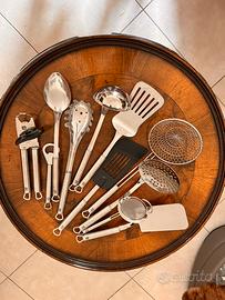 Set 14 pezzi utensili da cucina WMF in acciaio