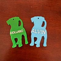 Portachiavi cane personalizzato con none