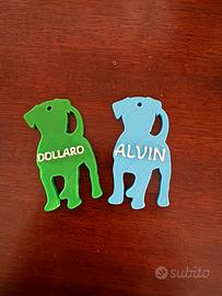 Portachiavi cane personalizzato con nome