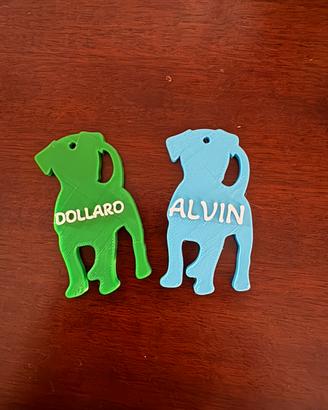 Portachiavi cane personalizzato con nome