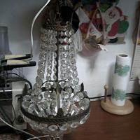 lampadario ad 1 luce stile impero 51 cm x 26 diam.