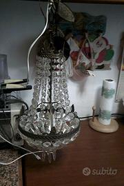 lampadario ad 1 luce stile impero 51 cm x 26 diam.