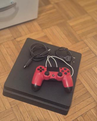 playstation slim 500GB +Controller Rosso 3 giochi 