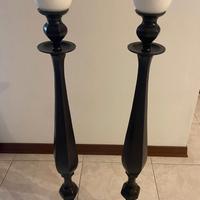 Candelabri da pavimento 1m stile classico nero