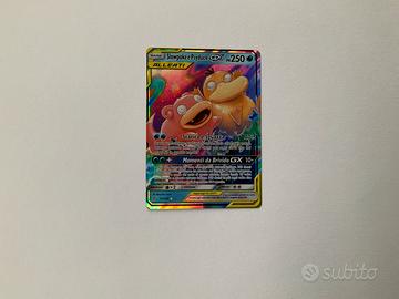 Carta Pokemon Slowpoke e Psyduck GX Alleati