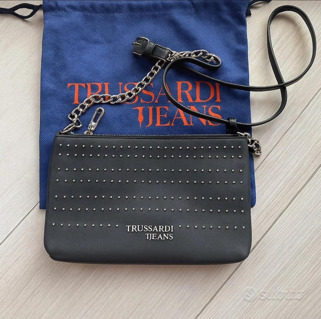 Per Borsa Borsa Trussardi Con Borchie TRU Trussardi Borsa A Mano Nero