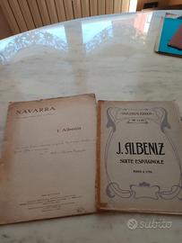 Albeniz: due spartiti musicali vintage. 