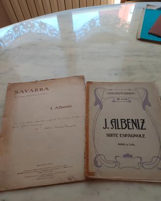 Albeniz: due spartiti musicali vintage. 