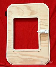 Finestre e Porte in Legno Artigianali per Camper, 