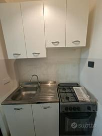 cucina, lavello, sportelli, frigo
