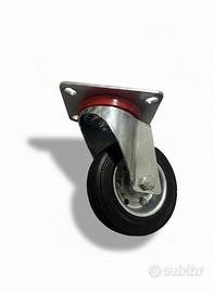 12 Ruote girevoli in gomma - carico max  95kg