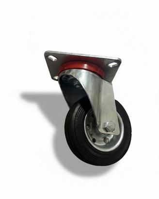 12 Ruote girevoli in gomma - carico max  95kg
