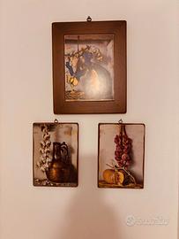 Quadri Country Chic - Set da 3