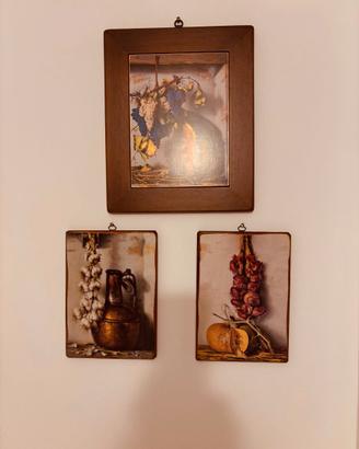 Quadri Country Chic - Set da 3