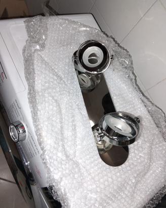 Applique doppio faretto orientabile cromato modern