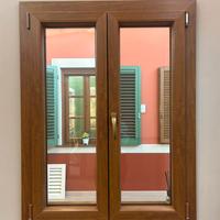 Finestra 2 ante pvc Castagno