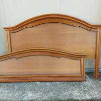 letto matrimoniale noce