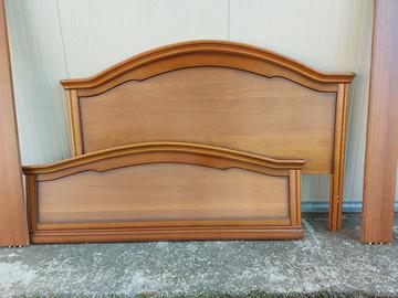 letto matrimoniale noce