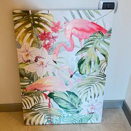 Quadro tropicale con fenicotteri