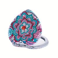 SPECCHIETTO STRASS CUORE MANDALA ROSA VERDE