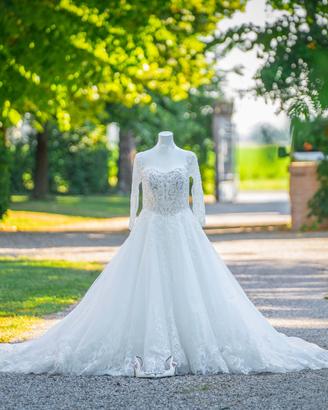 Abito da Sposa Principessa – Ricamato in Pizzo