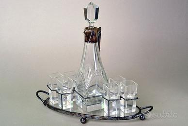Set di decanter Art Deco in cristallo anni '20/'40