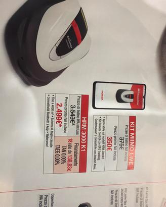 Robot honda 3000 mtq. Con filo perimetrale