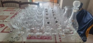 Set servizio bicchieri e decanter in cristallo