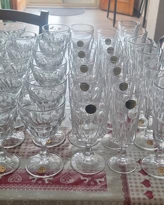 Set servizio bicchieri e decanter in cristallo
