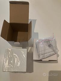 Coppia di faretti a cubo da parete