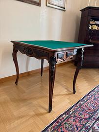 Tavolo da gioco antico ‘800 stile Luigi XV