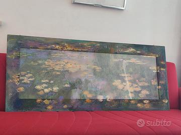Quadro proseguito su cornice - "Ninfee" Monet