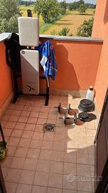 Panca + pesi