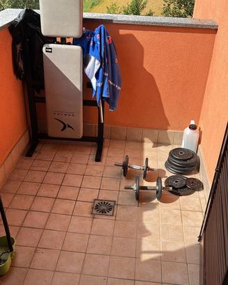 Panca + pesi